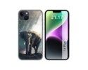 Funda Silicona compatible con iPhone 14 Plus (6.7) diseño Elefante Dibujos