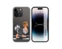 Funda Silicona Transparente compatible con iPhone 14 Pro (6.1) diseño Avestruz Dibujos
