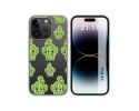 Funda Silicona Transparente compatible con iPhone 14 Pro (6.1) diseño Cactus Dibujos
