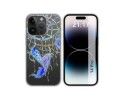 Funda Silicona Transparente compatible con iPhone 14 Pro (6.1) diseño Plumas Dibujos