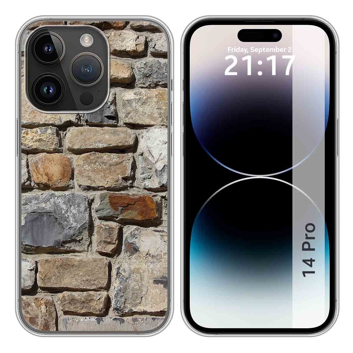 Funda Silicona compatible con iPhone 14 Pro (6.1) diseño Ladrillo 03 Dibujos