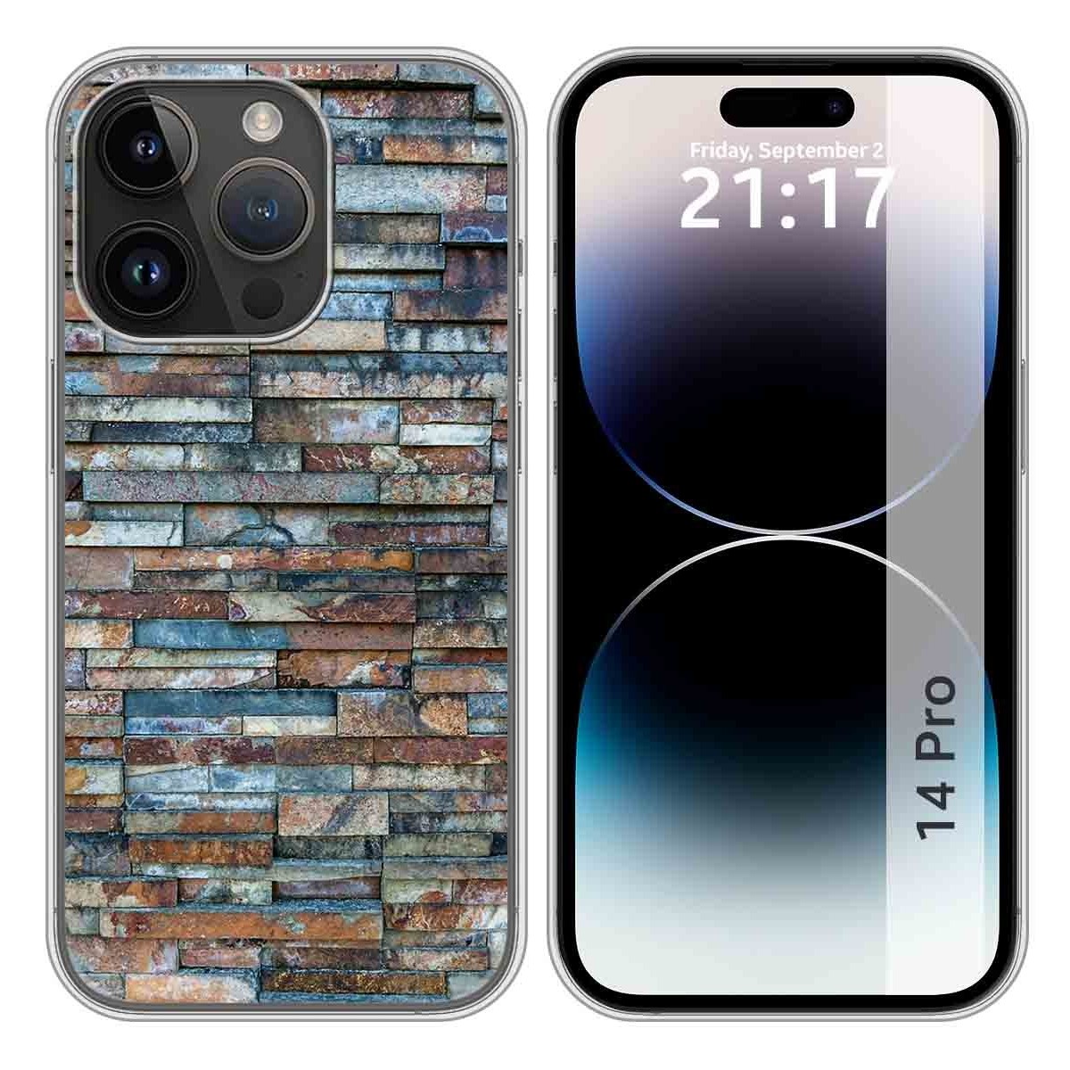 Funda Silicona compatible con iPhone 14 Pro (6.1) diseño Ladrillo 05 Dibujos