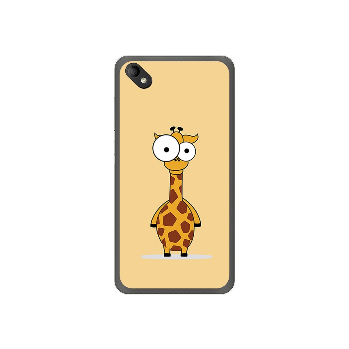 Funda Gel Tpu para Wiko Sunny 2 Plus Diseño Jirafa Dibujos