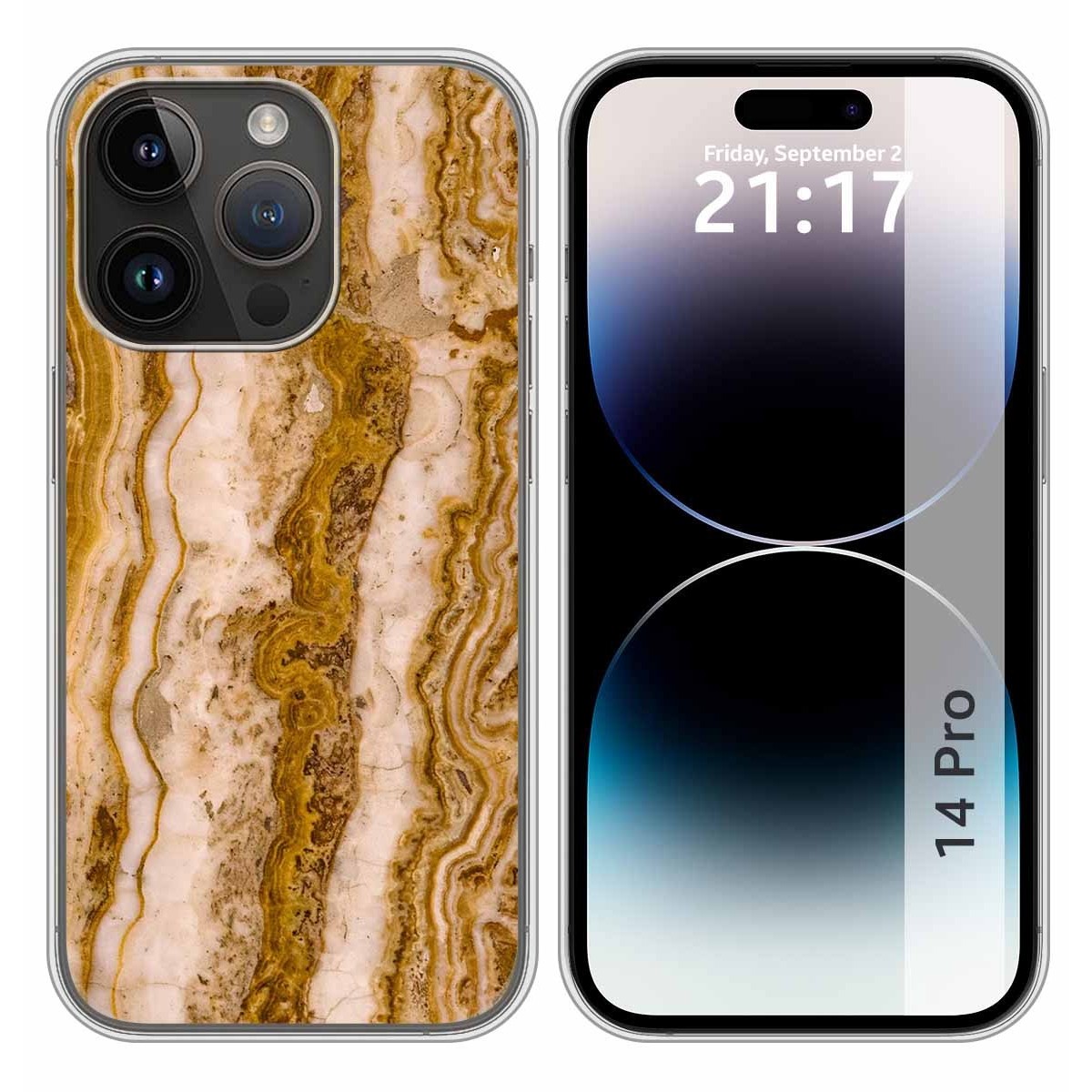 Funda Silicona compatible con iPhone 14 Pro (6.1) diseño Mármol 10 Dibujos