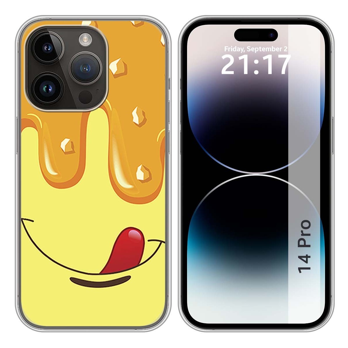 Funda Silicona compatible con iPhone 14 Pro (6.1) diseño Helado Vainilla Dibujos