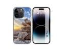 Funda Silicona compatible con iPhone 14 Pro (6.1) diseño Sunset Dibujos