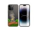Funda Silicona Transparente compatible con iPhone 14 Pro Max (6.7) diseño Mono Dibujos