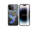 Funda Silicona Transparente compatible con iPhone 14 Pro Max (6.7) diseño Plumas Dibujos