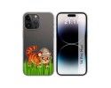 Funda Silicona Transparente compatible con iPhone 14 Pro Max (6.7) diseño Tigre Dibujos