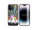 Funda Silicona Transparente compatible con iPhone 14 Pro Max (6.7) diseño Unicornio Dibujos