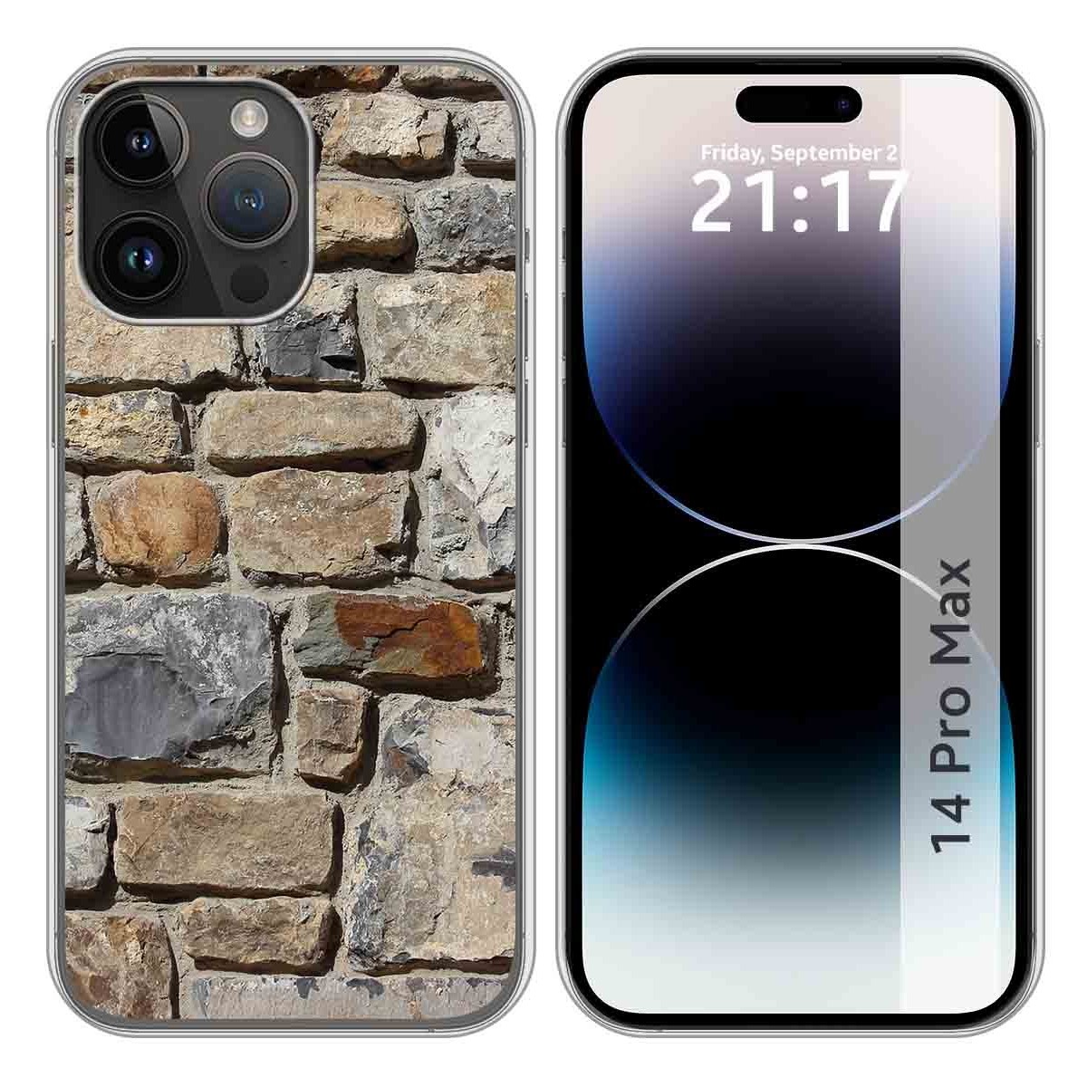 Funda Silicona compatible con iPhone 14 Pro Max (6.7) diseño Ladrillo 03 Dibujos