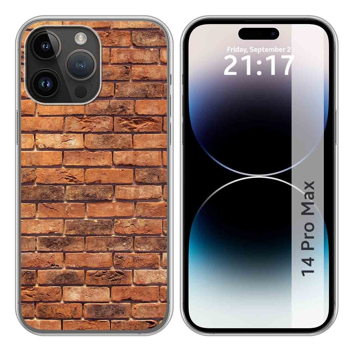 Funda Silicona compatible con iPhone 14 Pro Max (6.7) diseño Ladrillo 04 Dibujos