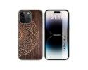 Funda Silicona compatible con iPhone 14 Pro Max (6.7) diseño Madera 06 Dibujos