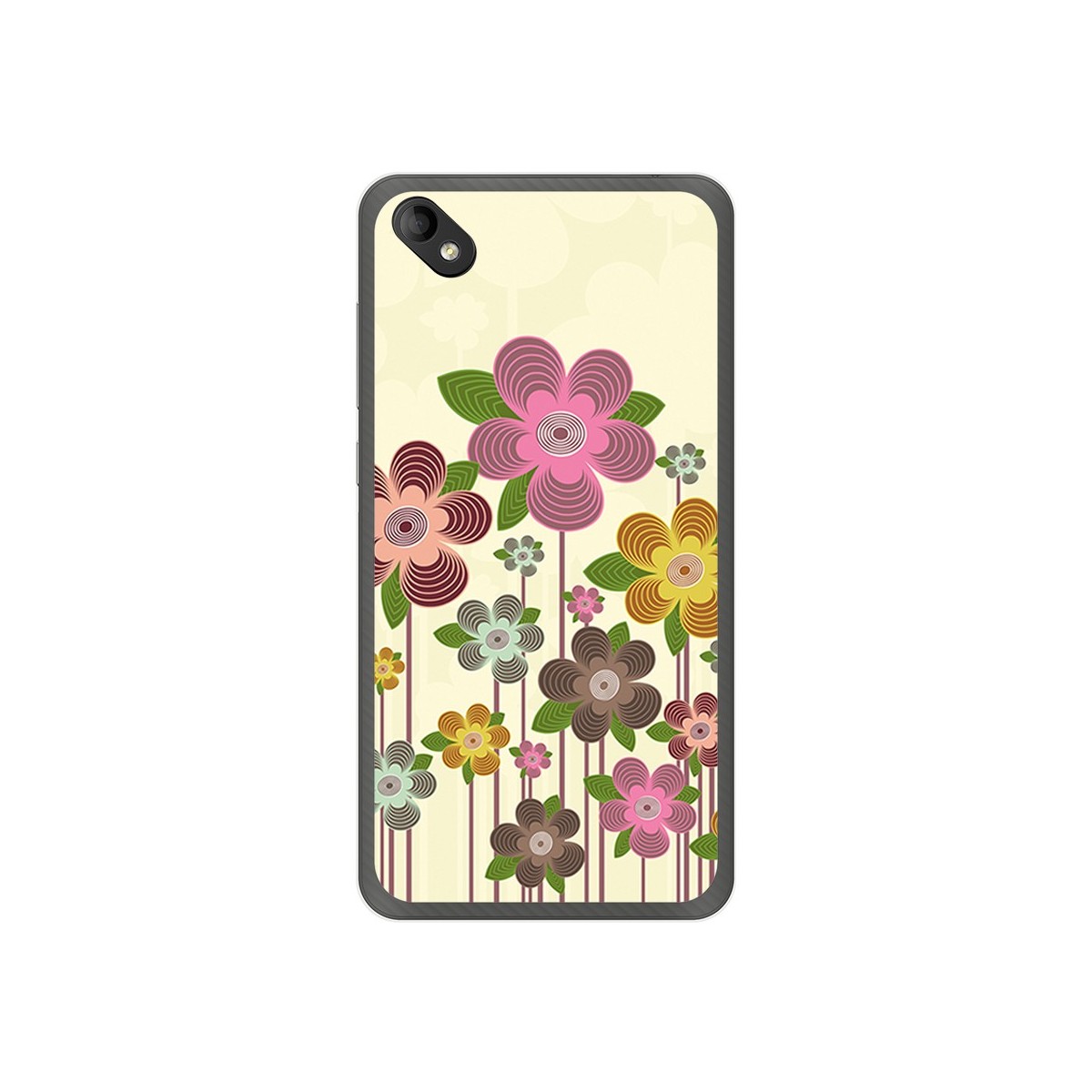 Funda Gel Tpu para Wiko Sunny 2 Plus Diseño Primavera En Flor  Dibujos
