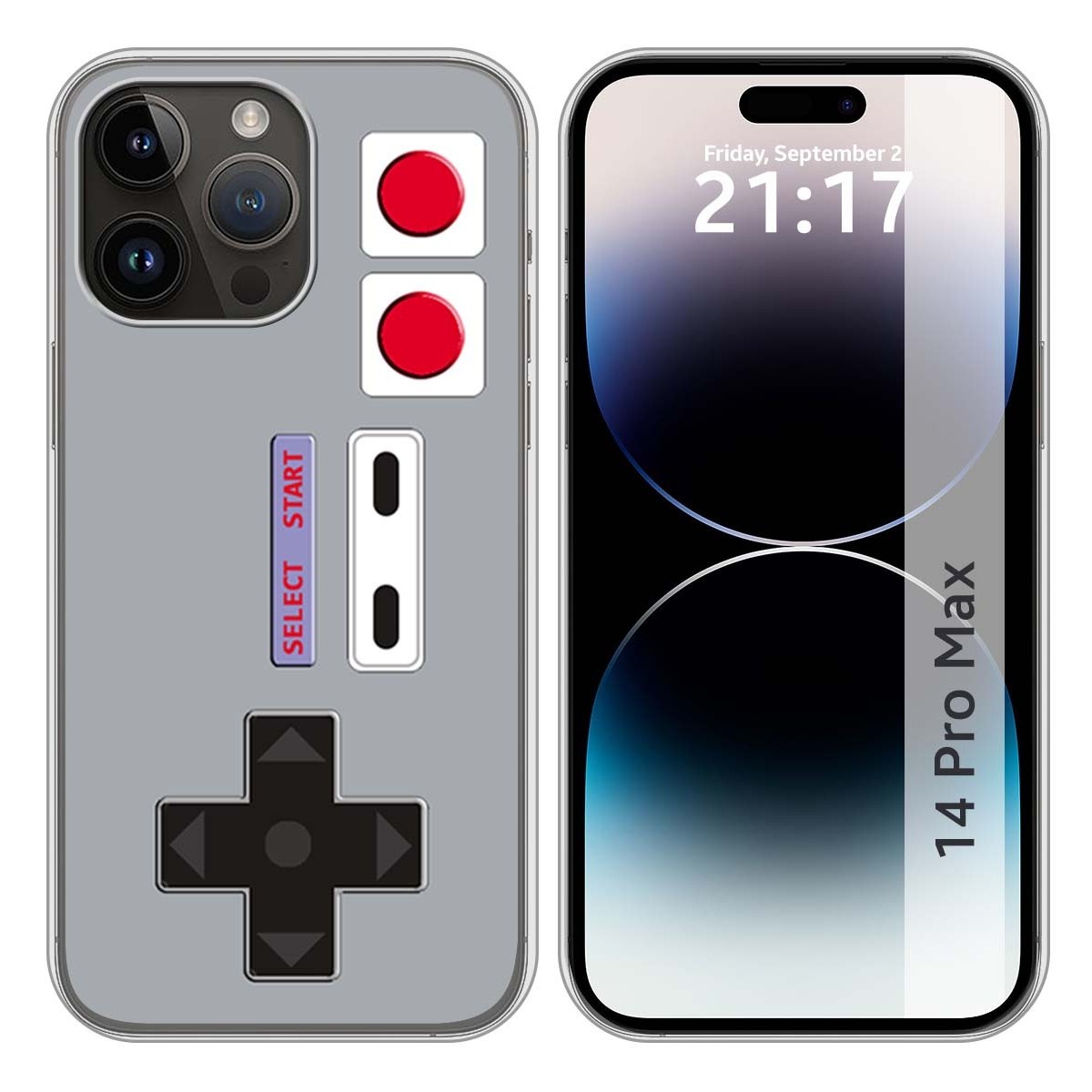 Funda Silicona compatible con iPhone 14 Pro Max (6.7) diseño Consola Dibujos