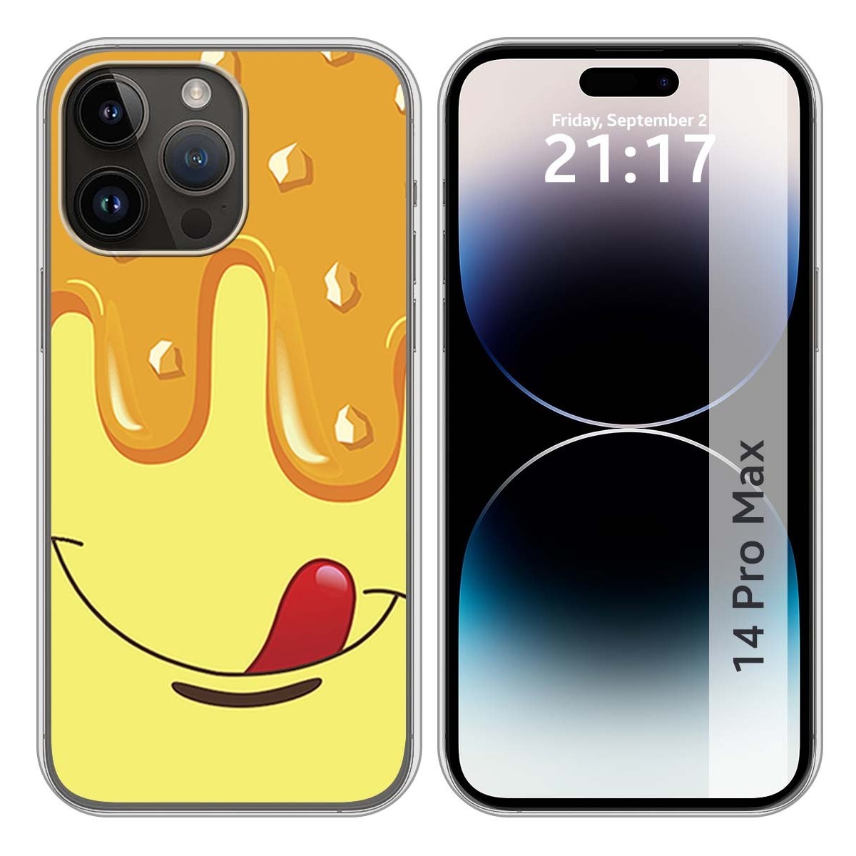 Funda Silicona compatible con iPhone 14 Pro Max (6.7) diseño Helado Vainilla Dibujos