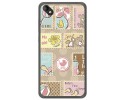 Funda Gel Tpu para Wiko Sunny 2 Plus Diseño Sellos Dibujos