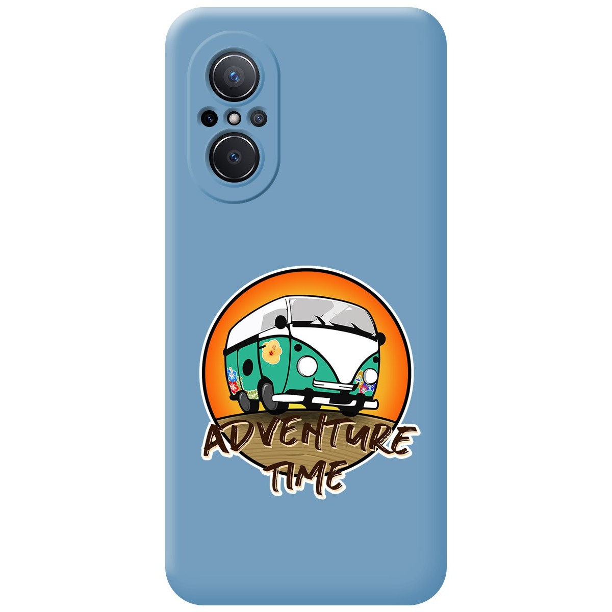 Funda Silicona Líquida Azul para Huawei Nova 9 SE diseño Adventure Time Dibujos