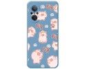Funda Silicona Líquida Azul para Huawei Nova 9 SE diseño Cerdos Dibujos