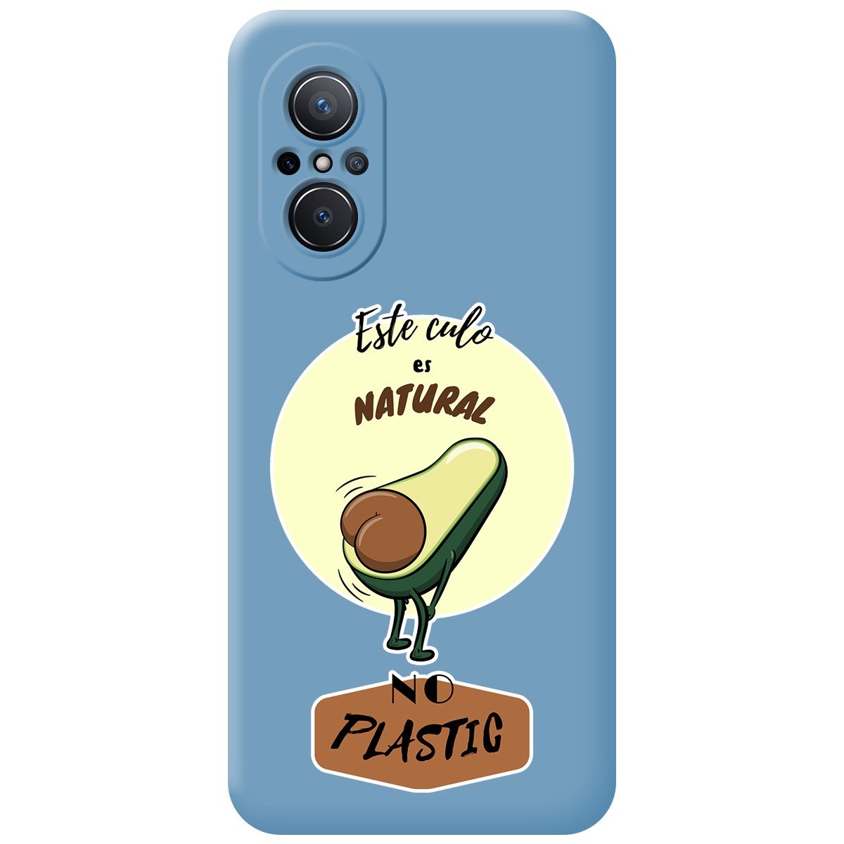 Funda Silicona Líquida Azul para Huawei Nova 9 SE diseño Culo Natural Dibujos