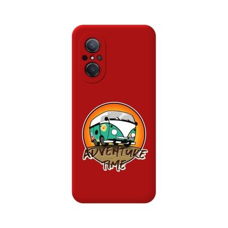 Funda Silicona Líquida Roja para Huawei Nova 9 SE diseño Adventure Time Dibujos