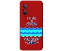Funda Silicona Líquida Roja para Huawei Nova 9 SE diseño Agua Dibujos