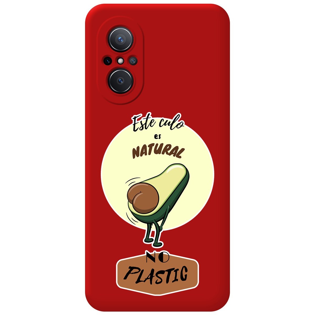 Funda Silicona Líquida Roja para Huawei Nova 9 SE diseño Culo Natural Dibujos