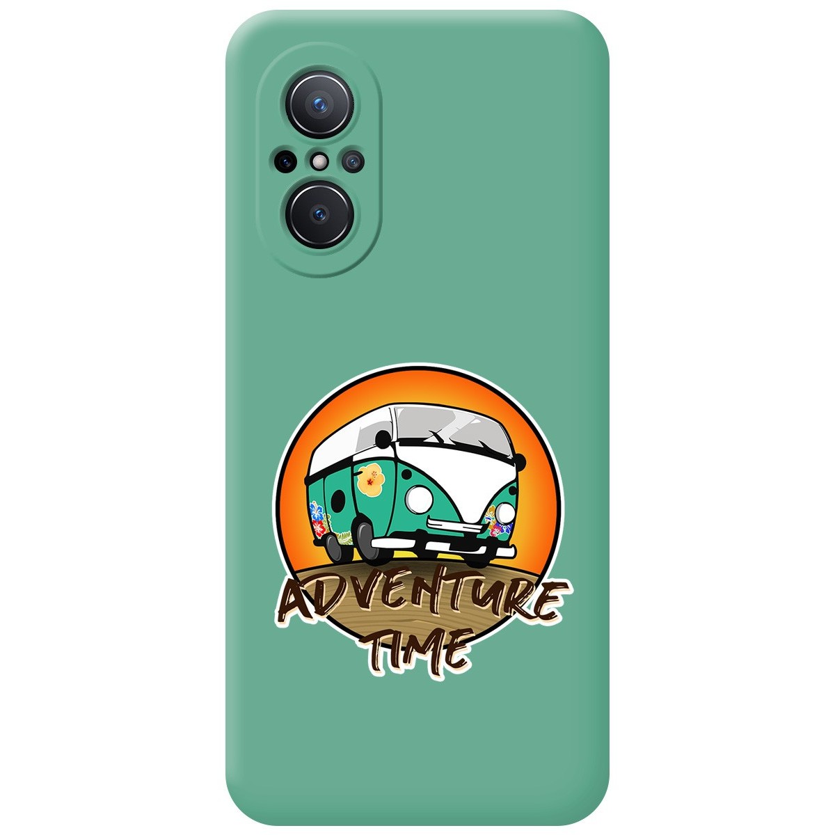 Funda Silicona Líquida Verde para Huawei Nova 9 SE diseño Adventure Time Dibujos