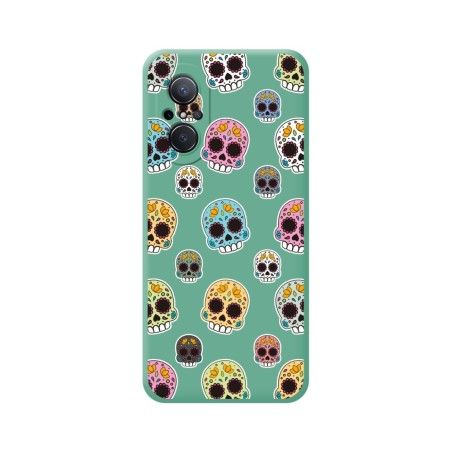 Funda Silicona Líquida Verde para Huawei Nova 9 SE diseño Catrina Dibujos