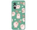 Funda Silicona Líquida Verde para Huawei Nova 9 SE diseño Cerdos Dibujos