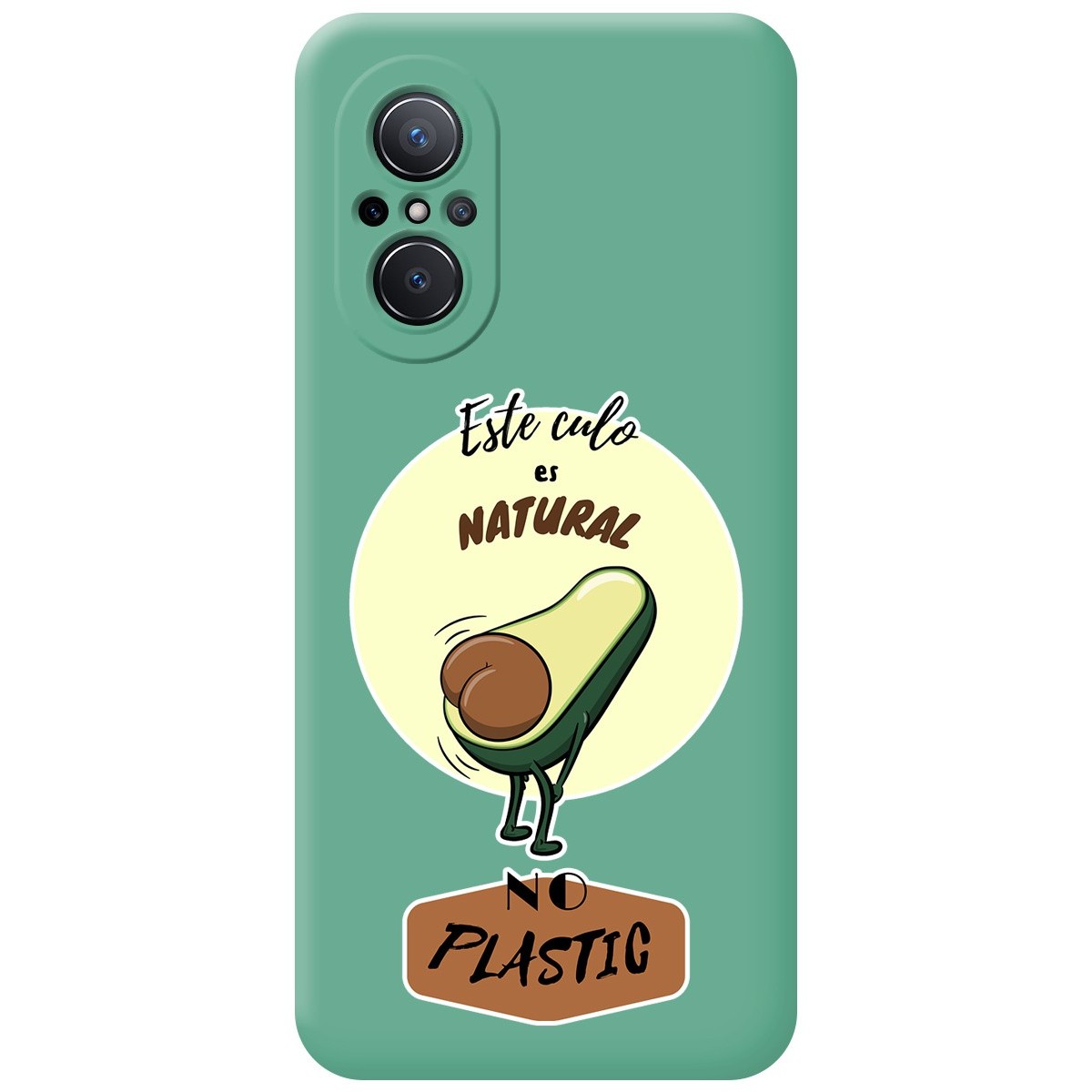 Funda Silicona Líquida Verde para Huawei Nova 9 SE diseño Culo Natural Dibujos