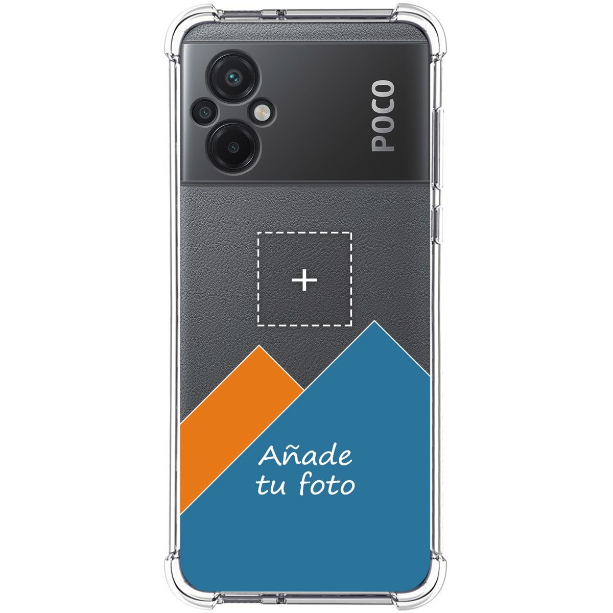 Personaliza tu Funda Silicona AntiGolpes Transparente con tu Fotografía para Xiaomi POCO M5 Dibujo Personalizada