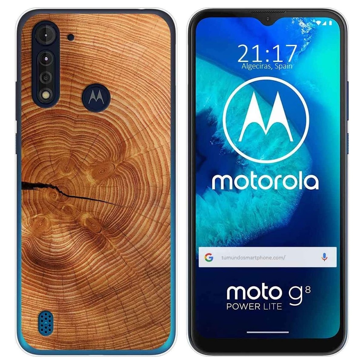 Funda Gel Tpu para Motorola Moto G8 Power Lite diseño Madera 04 Dibujos