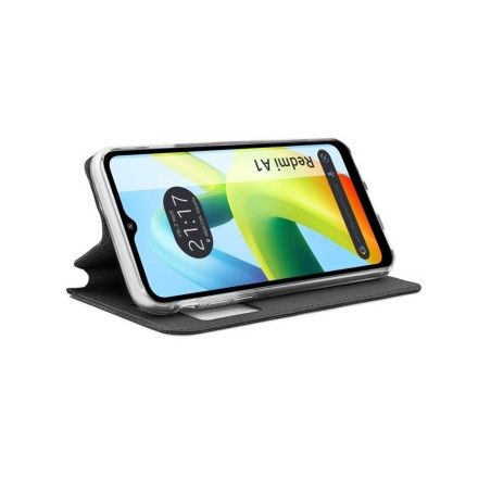 Funda Libro Soporte con Ventana para Xiaomi Redmi A1 color Negra