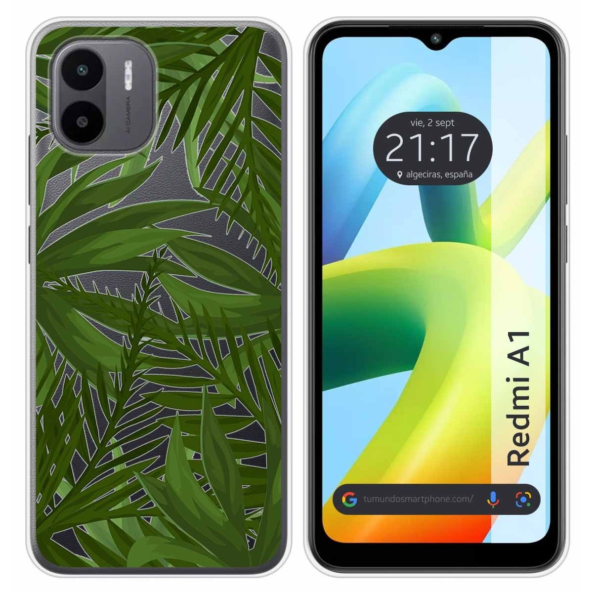 Funda Silicona Transparente para Xiaomi Redmi A1 diseño Jungla Dibujos