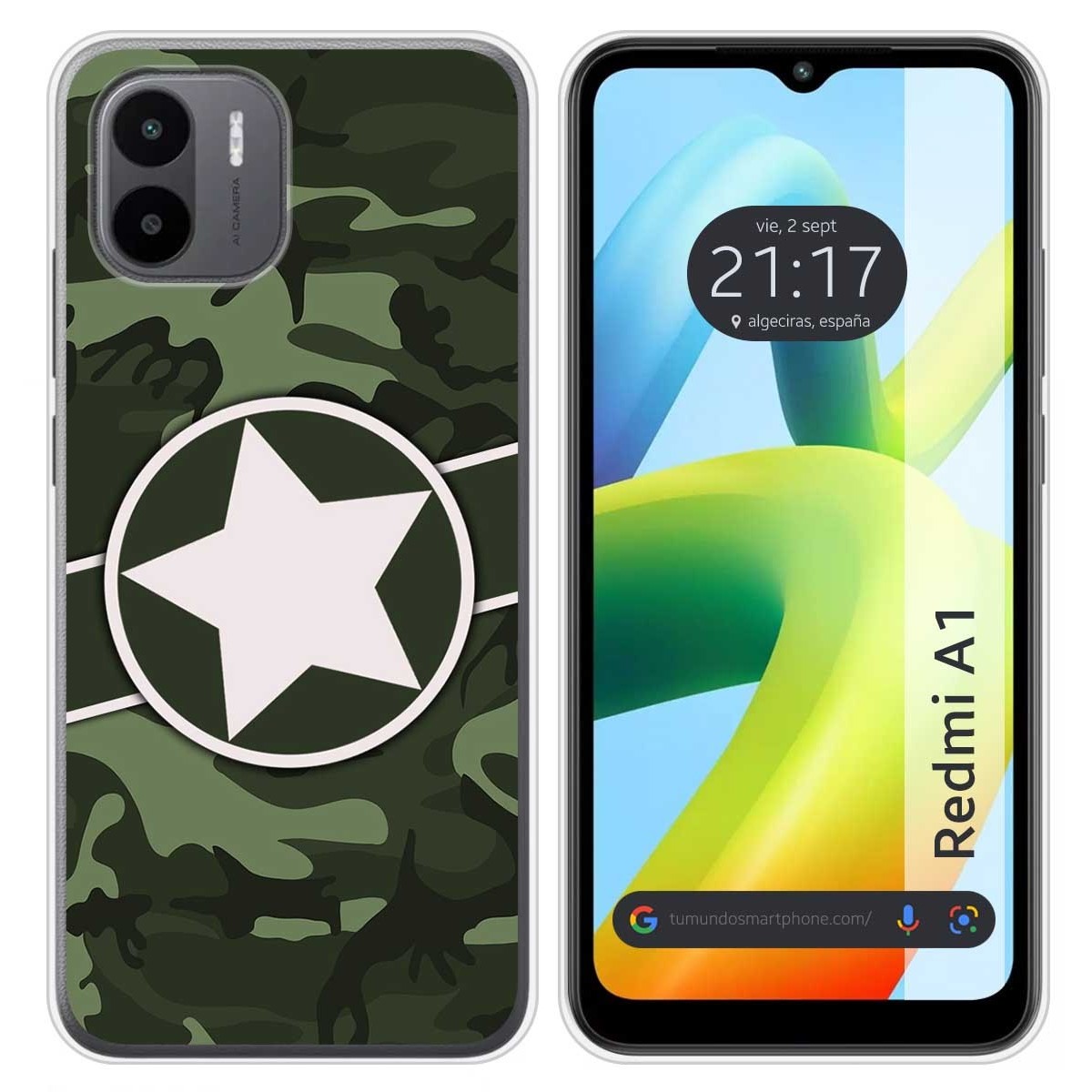 Funda Silicona para Xiaomi Redmi A1 diseño Camuflaje 01 Dibujos