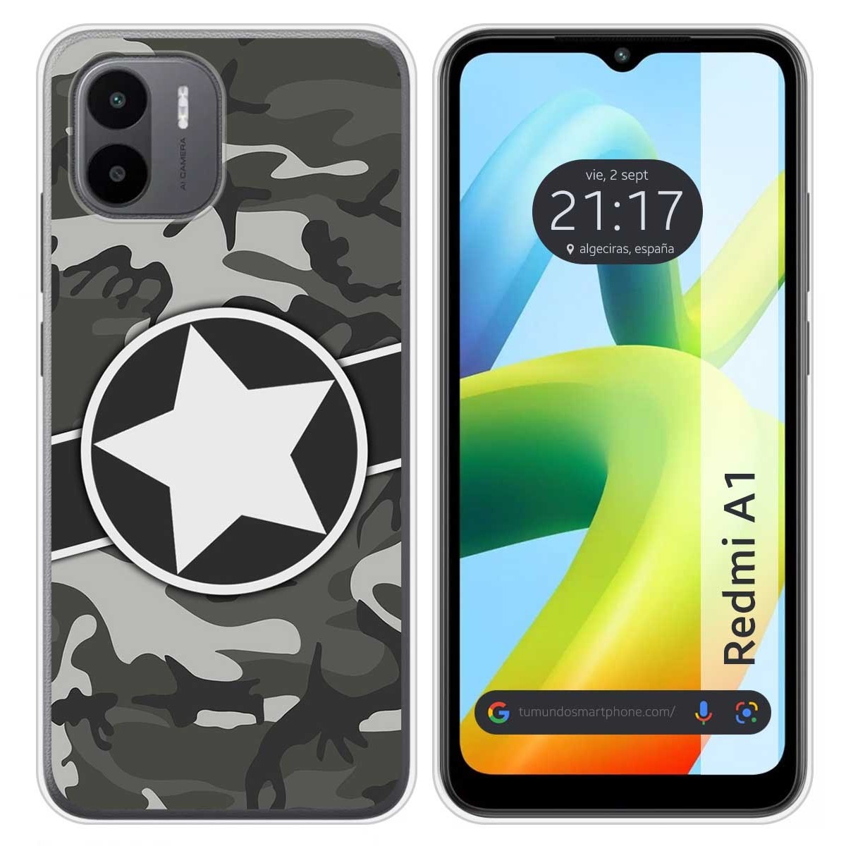 Funda Silicona para Xiaomi Redmi A1 diseño Camuflaje 02 Dibujos