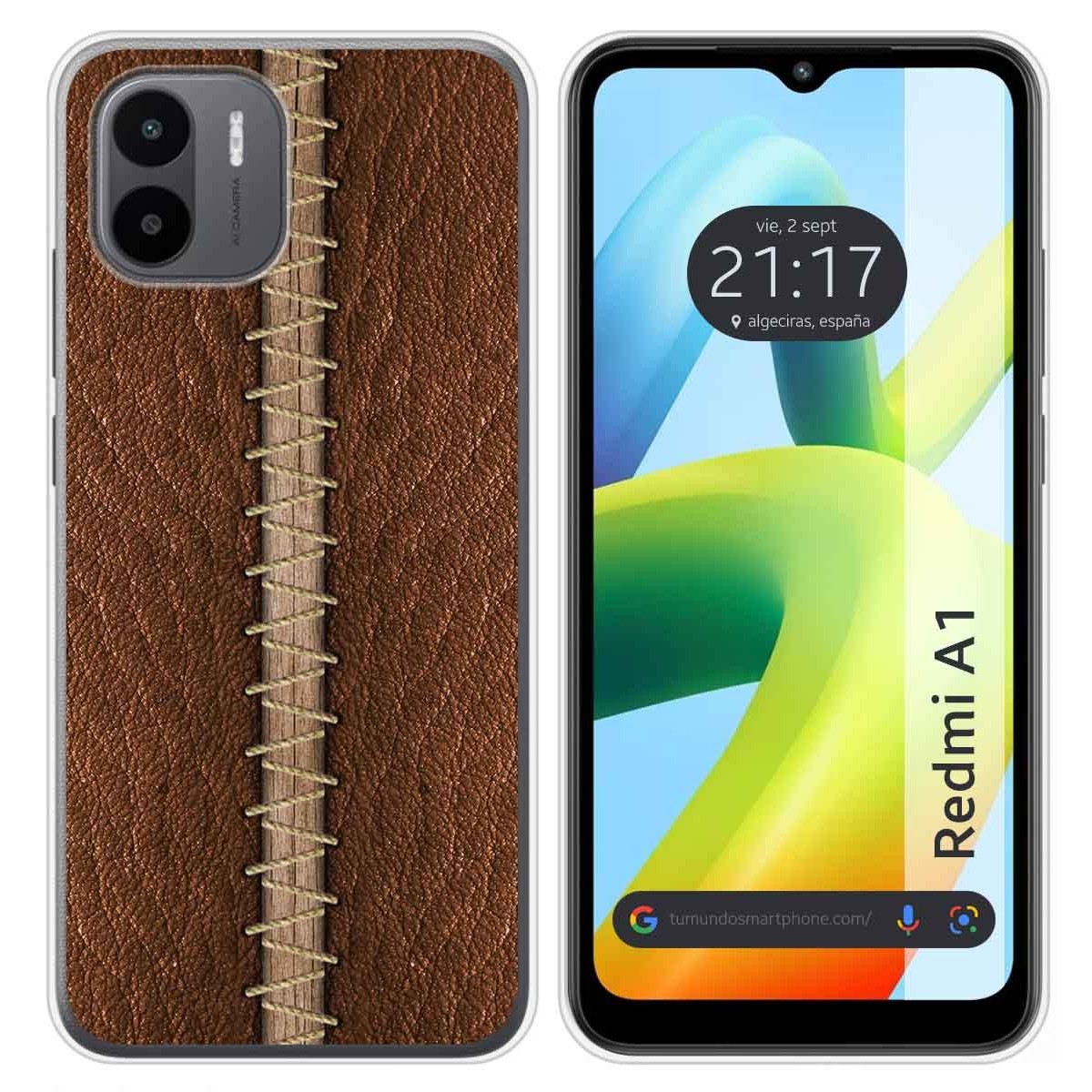 Funda Silicona para Xiaomi Redmi A1 diseño Cuero 01 Dibujos