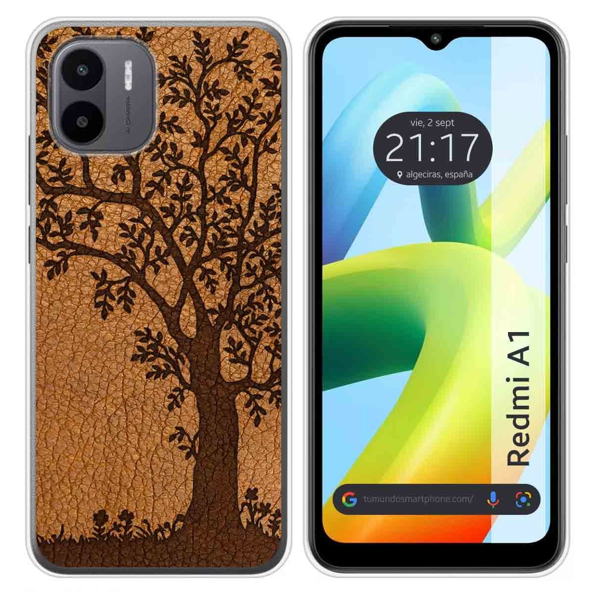 Funda Silicona para Xiaomi Redmi A1 diseño Cuero 03 Dibujos
