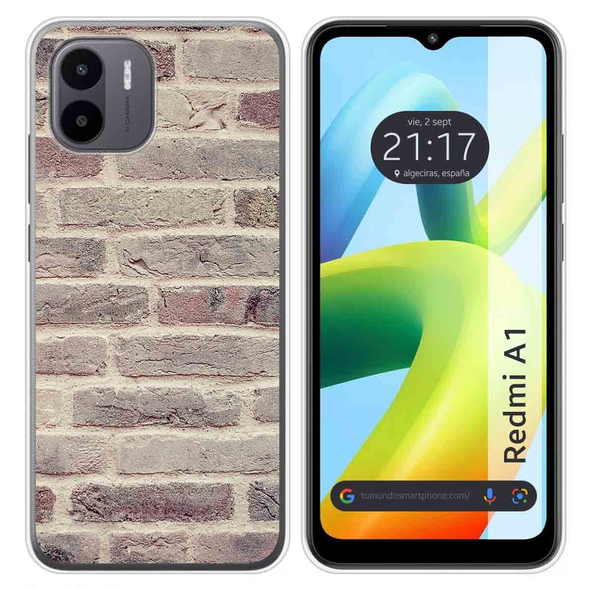 Funda Silicona para Xiaomi Redmi A1 diseño Ladrillo 01 Dibujos
