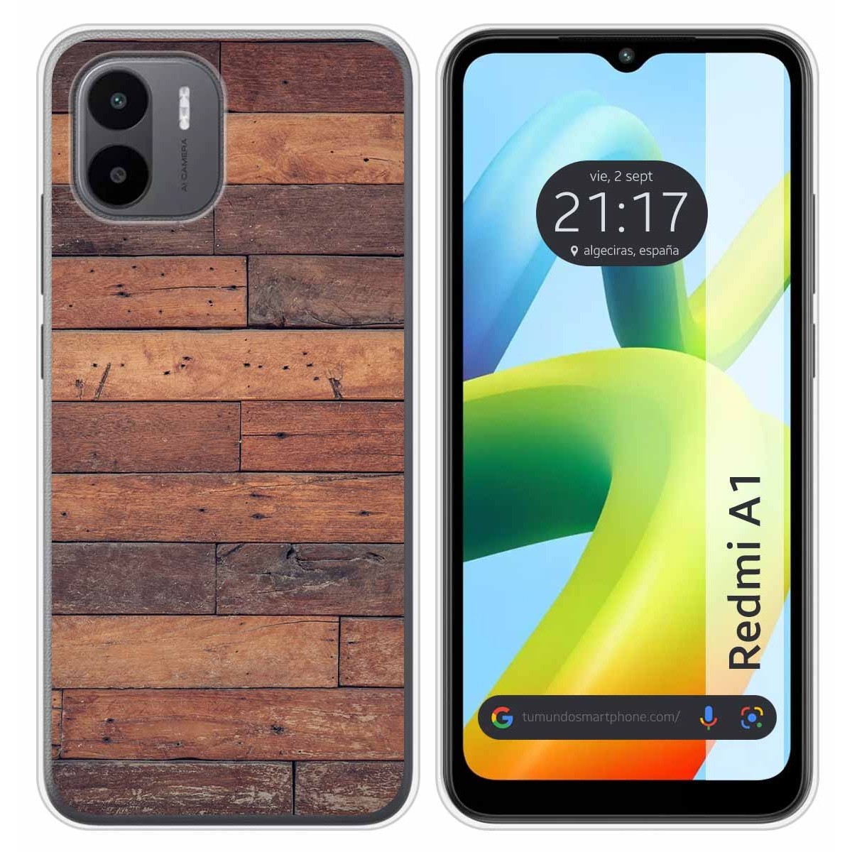 Funda Silicona para Xiaomi Redmi A1 diseño Madera 03 Dibujos