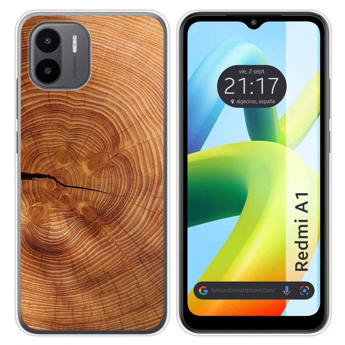 Funda Silicona para Xiaomi Redmi A1 diseño Madera 04 Dibujos