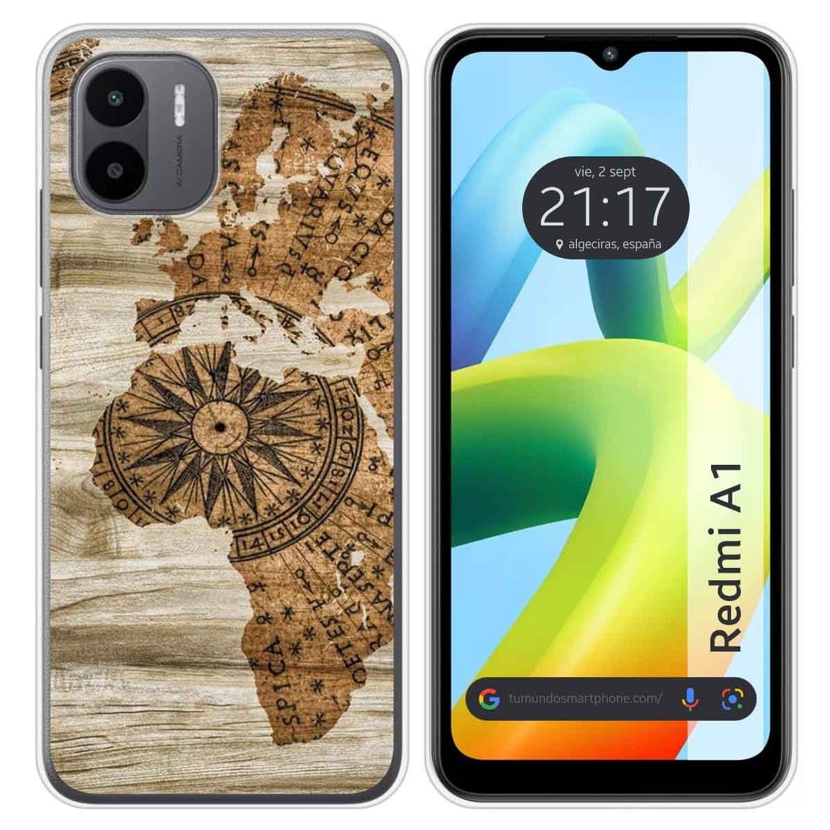 Funda Silicona para Xiaomi Redmi A1 diseño Madera 07 Dibujos