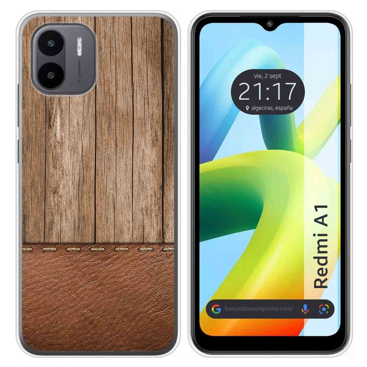 Funda Silicona para Xiaomi Redmi A1 diseño Madera 09 Dibujos