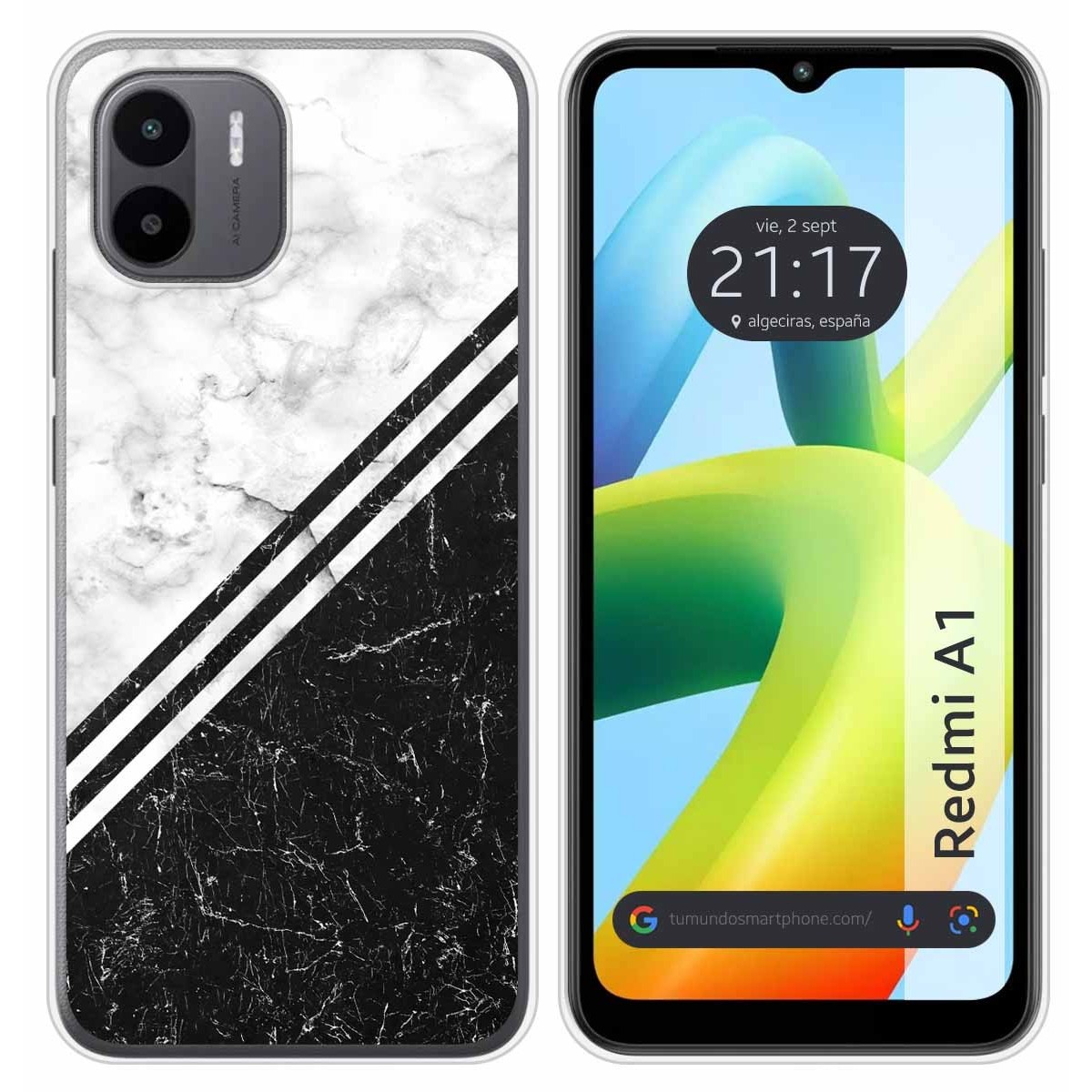 Funda Silicona para Xiaomi Redmi A1 diseño Mármol 01 Dibujos