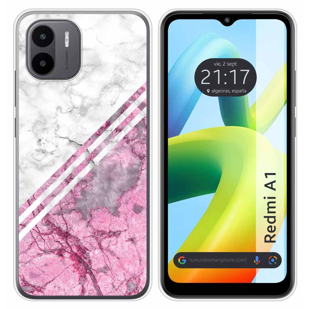 Funda Silicona para Xiaomi Redmi A1 diseño Mármol 03 Dibujos
