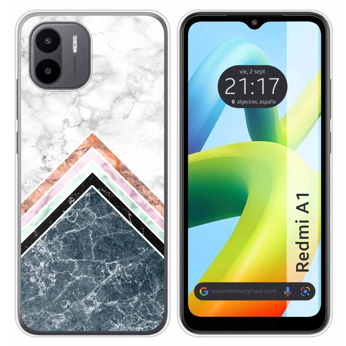 Funda Silicona para Xiaomi Redmi A1 diseño Mármol 05 Dibujos