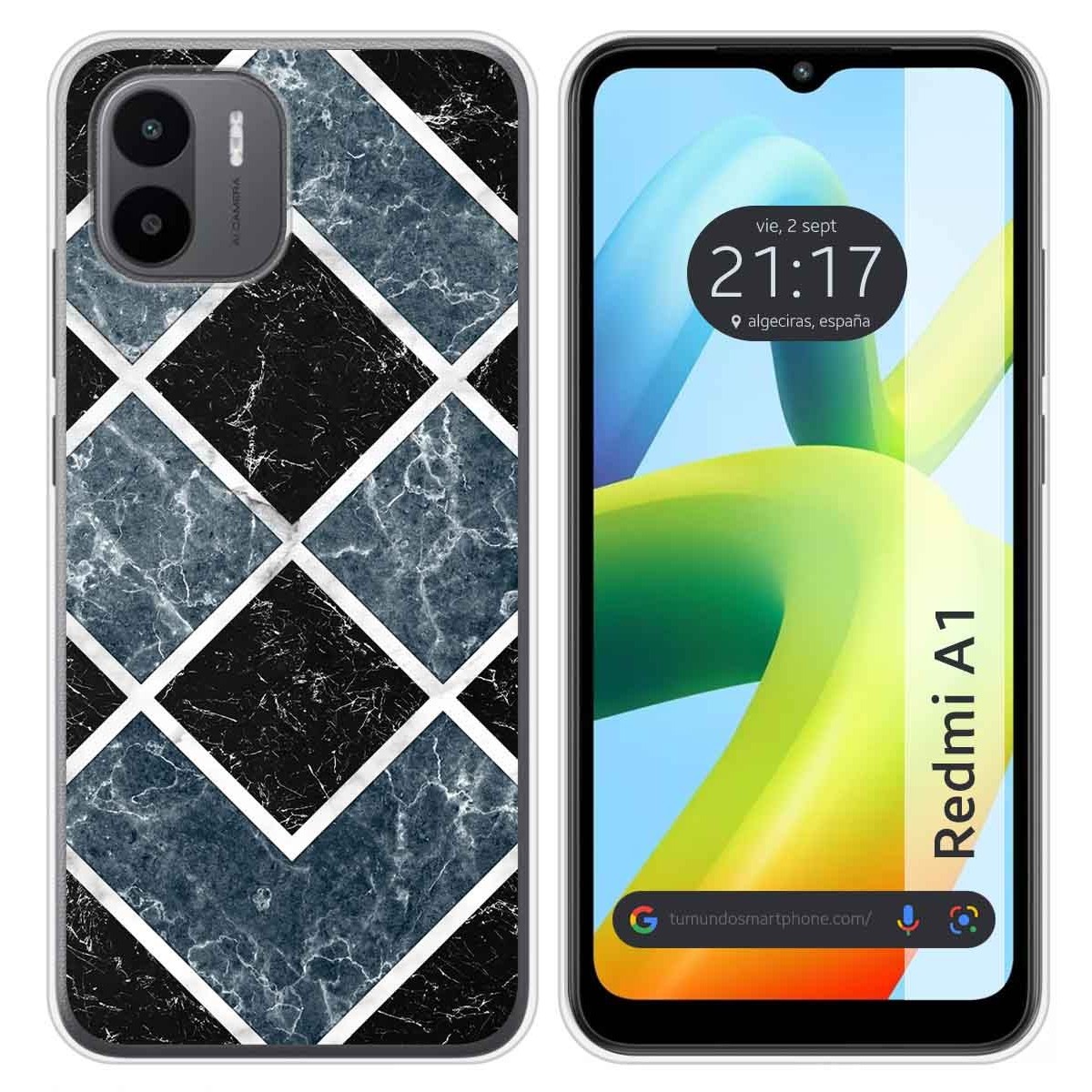 Funda Silicona para Xiaomi Redmi A1 diseño Mármol 06 Dibujos