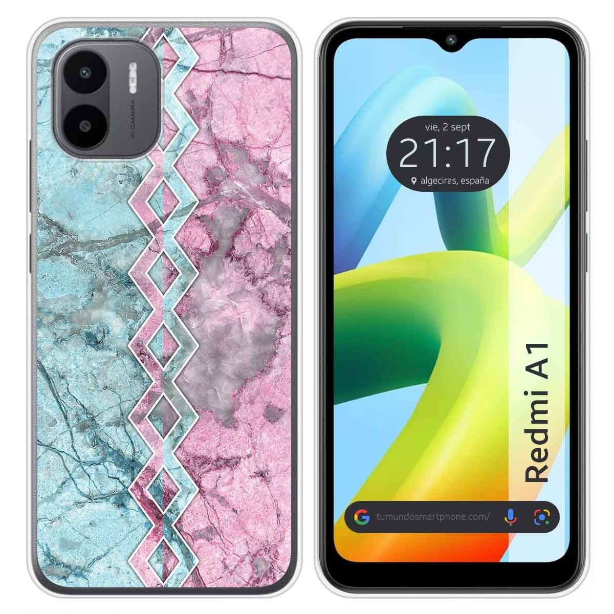 Funda Silicona para Xiaomi Redmi A1 diseño Mármol 08 Dibujos