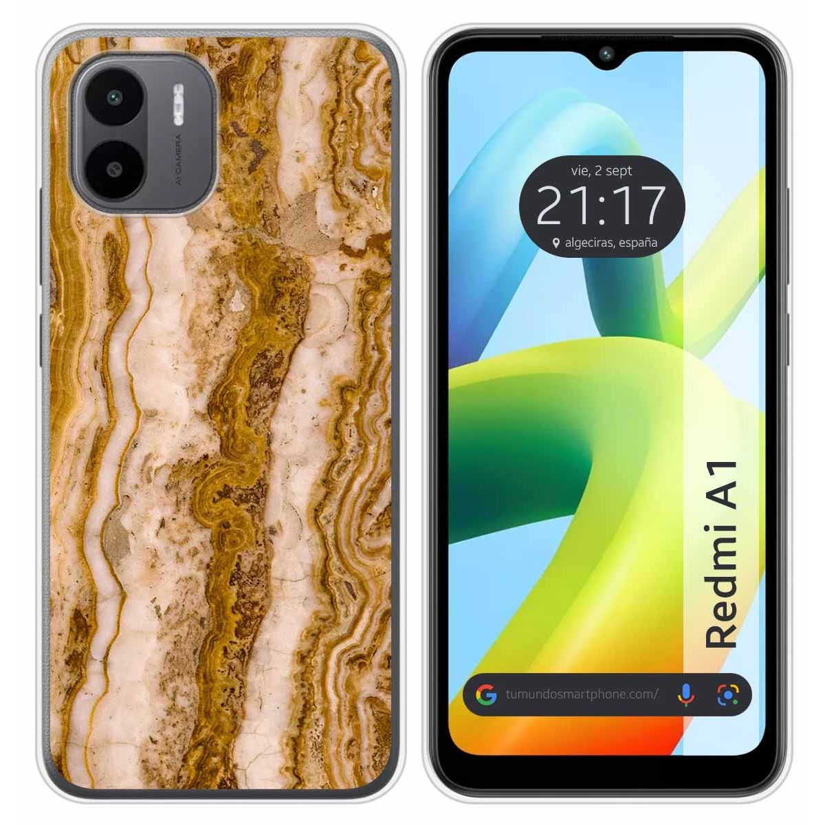 Funda Silicona para Xiaomi Redmi A1 diseño Mármol 10 Dibujos